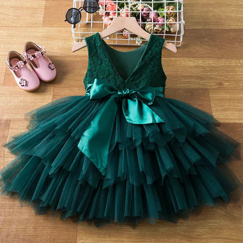 christmas dresses 6t Gubotare Girls Christmas Dress Kids Girls Dress Long Sleeve Dresses Clothes Size 5T 6T(Blue,5-6 Years), Girl's