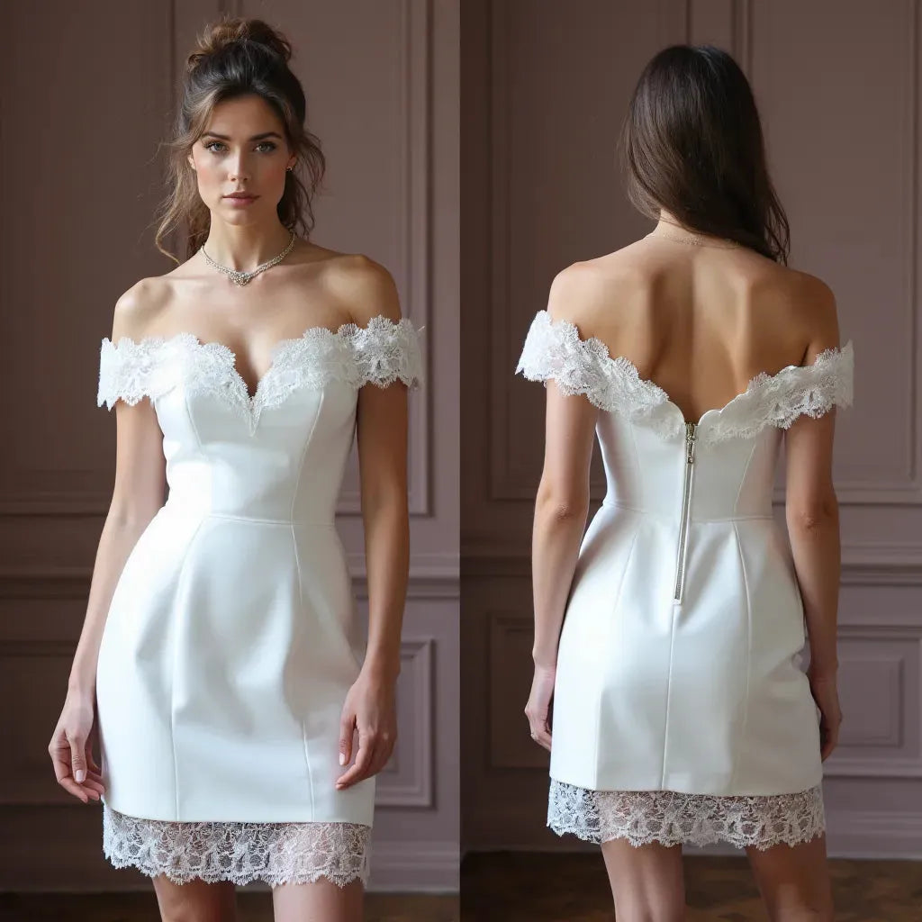 Minivestido de novia para novias modernas que buscan algo único
