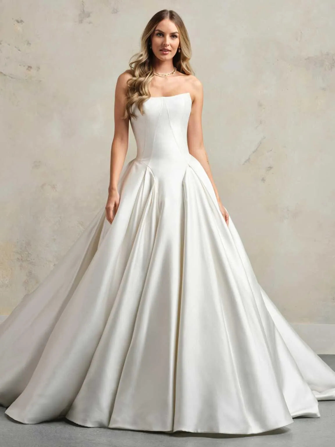 Gown Ms Vestidos Stunning Wedding Dress Bow Court Train Dress
