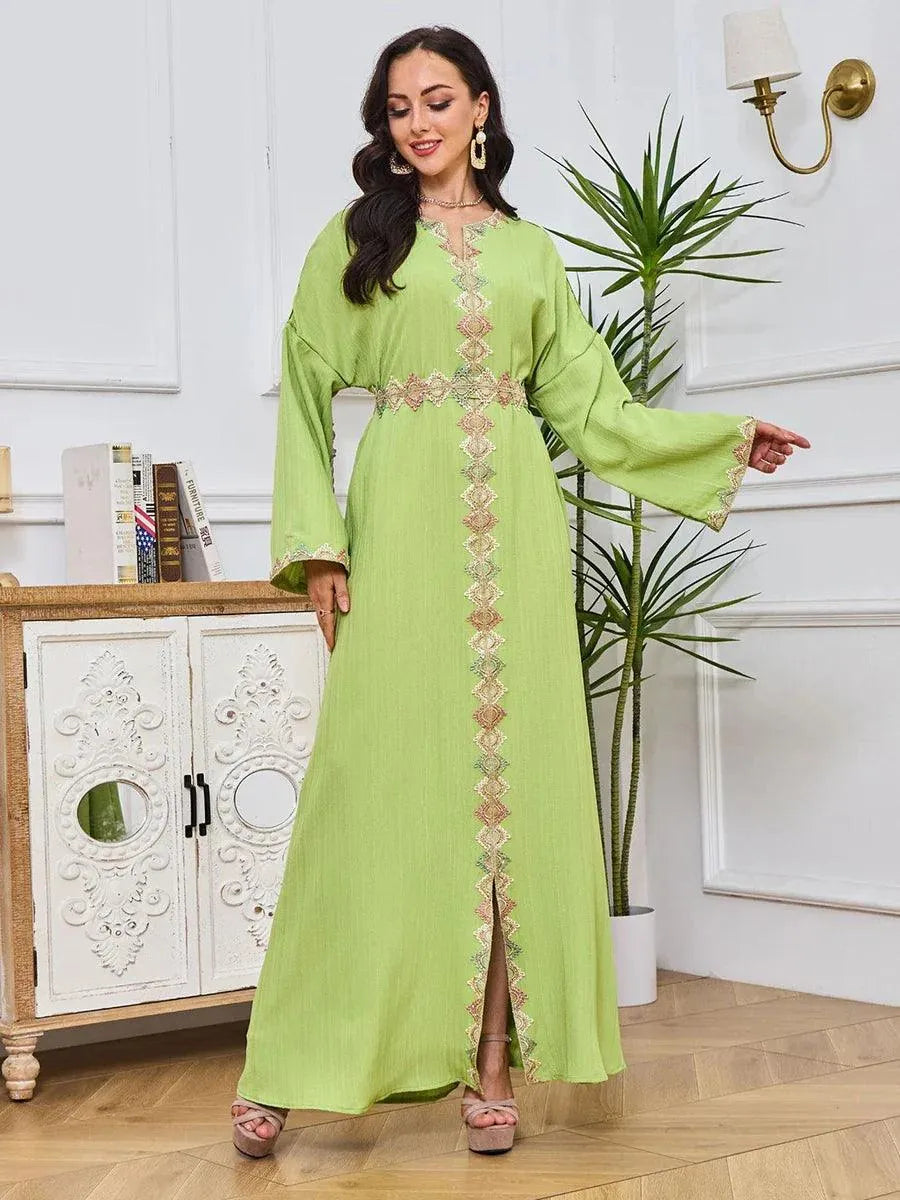Robe Abaya Une Pièce Pour Fille - Tenue Musulmane Longue Manches, Pour Ramadan, Aïd Ou Prière