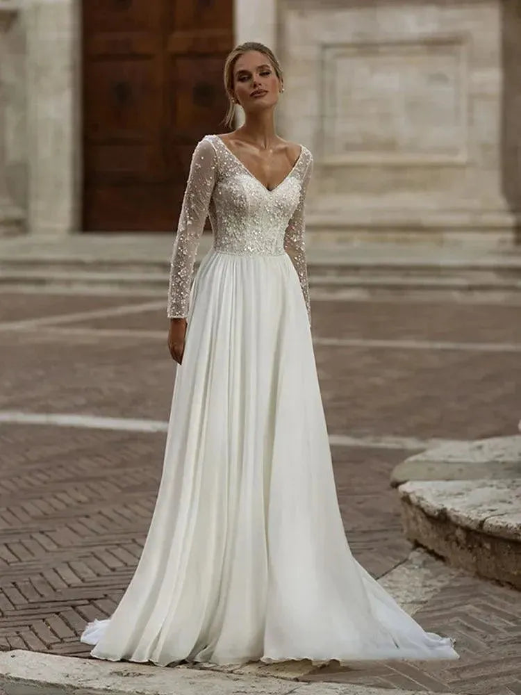 Sposa Boho Chic Abito Da Sposa Wish Abiti Da Sposa Boho A Maniche
