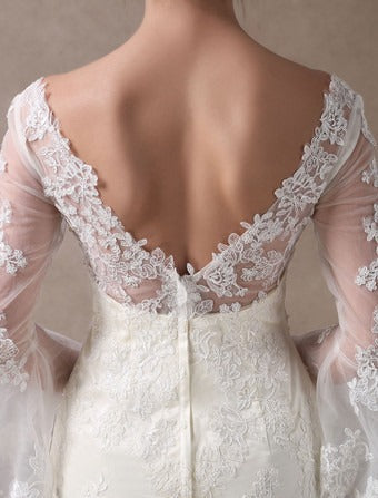 Abito da sposa corto in raso avorio moderno principessa vestido de novi sirened abiti da sposa con maniche da sposa in raso