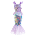 3-10 Years Mermaid Ariel Charm Princess Dress Cosplay Costumes For Kids Girl Mermaid Birthday Party Dress Halloween Clothing Sarah Houston