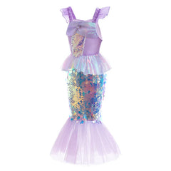 3-10 Years Mermaid Ariel Charm Princess Dress Cosplay Costumes For Kids Girl Mermaid Birthday Party Dress Halloween Clothing Sarah Houston