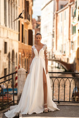 Abito da sposa civile a colpa laterale sirena principessa vestido de novi abito moderno abito da campo da prua raso