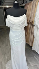 Arabic Evening Dresses for Wedding Party Off the Shoulder White Pleats Chiffon Mermaid Formal Celebrity Prom Gowns