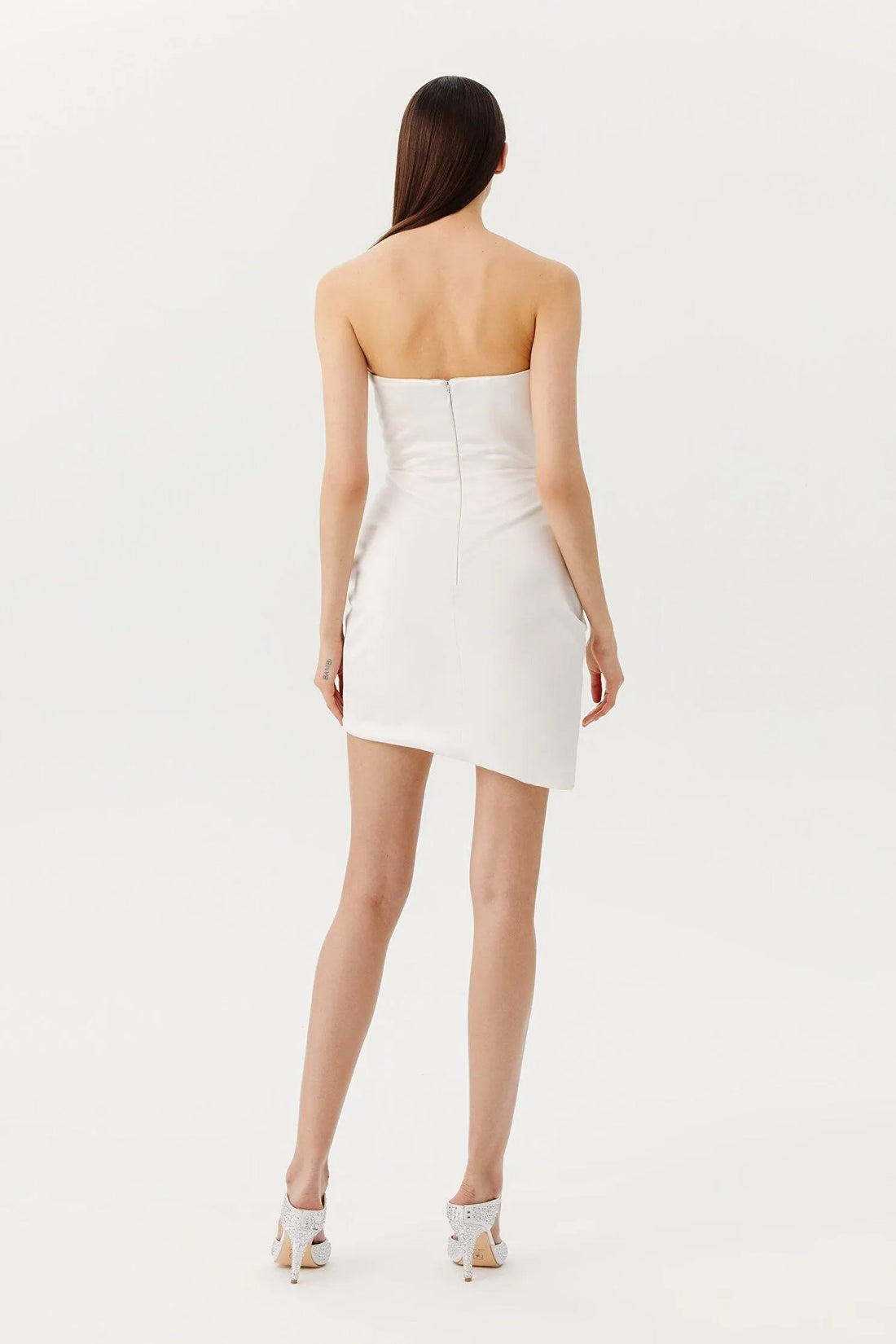 White Tube Modern Satin Princess Vestido De Novia Dress Mermaid Gown Bow Court Train Wedding Dress Satin