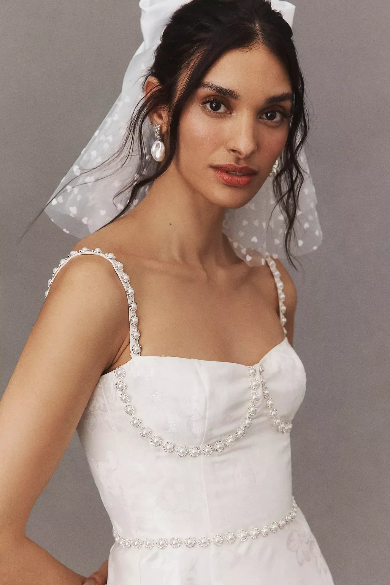 Corsetto abbellito senza maniche A-Line Mini vestito in raso Abito da sposa Abito da sposa Abito da nuca