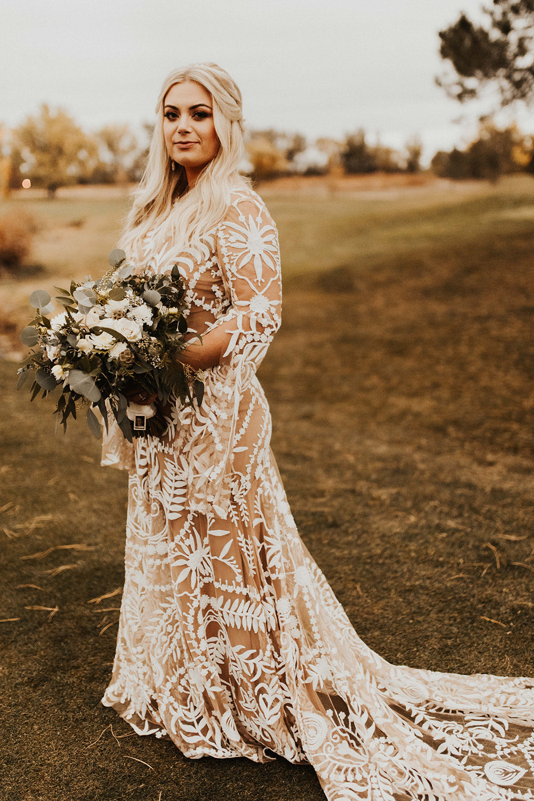 Vestido de novia de dos piezas con encaje y mangas largas de murciélago, envío directo, talla grande, hecho a medida, estilo sirena, rústico, espalda abierta, estilo bohemio 