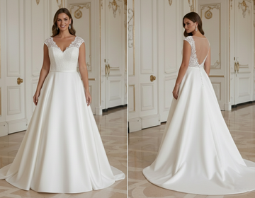 A-Line Wedding Dress For Curvy Bride Comfortable Fit