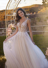 Un abito a linea A leggero in tulle morbido e paillettes scintillanti abiti da sposa con papi raso da sposa da sposa treno di campo moderno sirena principessa satinata vestido de noni