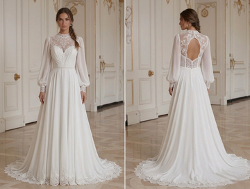 Affordable Chiffon Wedding Dress Budget Bridal