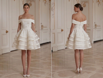 Affordable Mini Bridal Dress Budget Party Bride