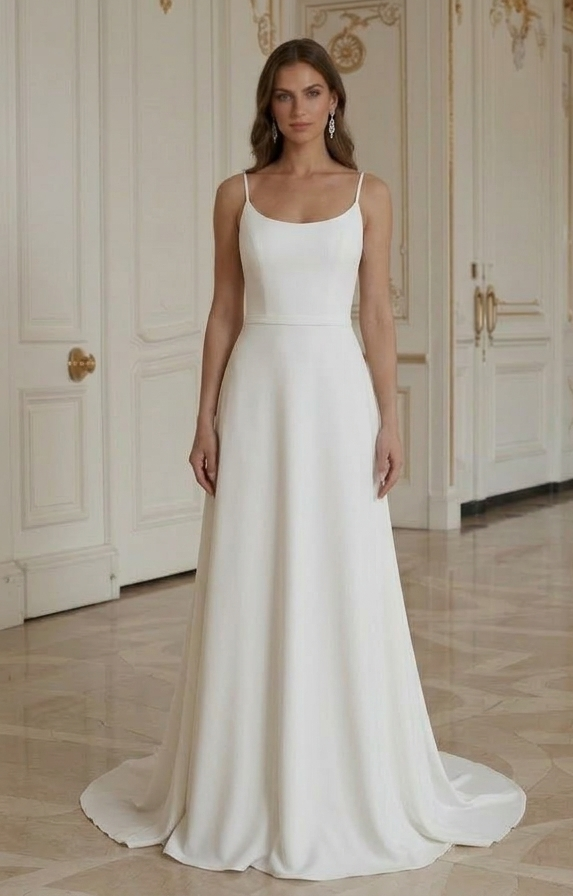 Betaalbare Moderne Minimalistische Bruidsjurk Budget Bruid