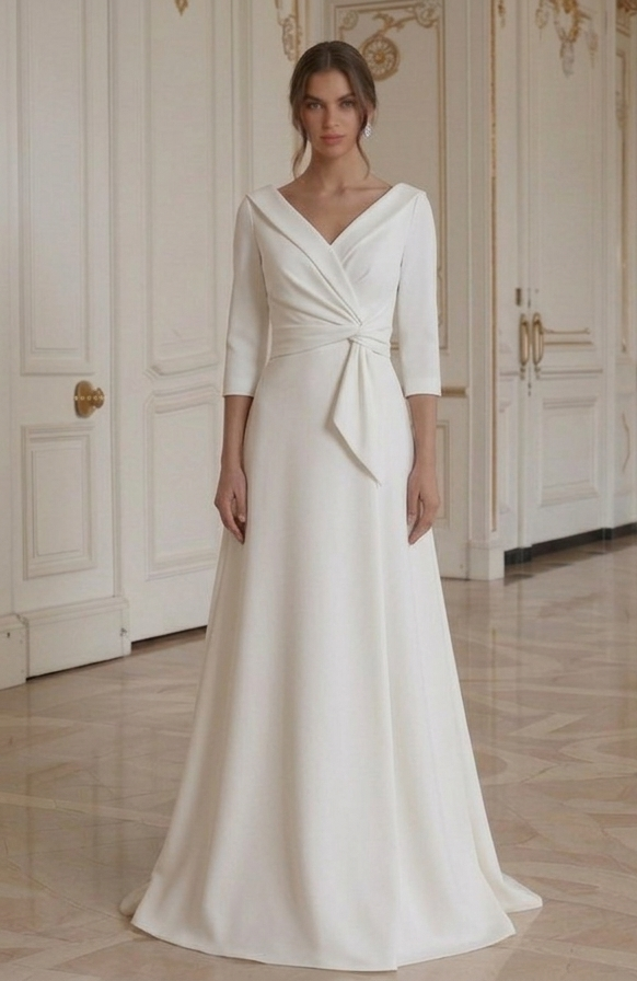 Betaalbare Moderne Minimalistische Bruidsjurk Budget Bruid