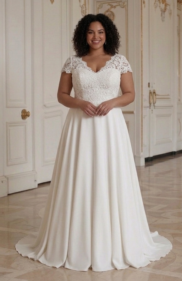 Betaalbare Plus Size Bruidsjurk Budget Bruid