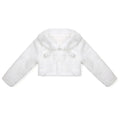 Baby Girl Princess White Coats Kids Faux Fur Warm Short Jacket for Wedding Dress Party Formal Girls Bolero Toddler Girl Outwear Sarah Houston