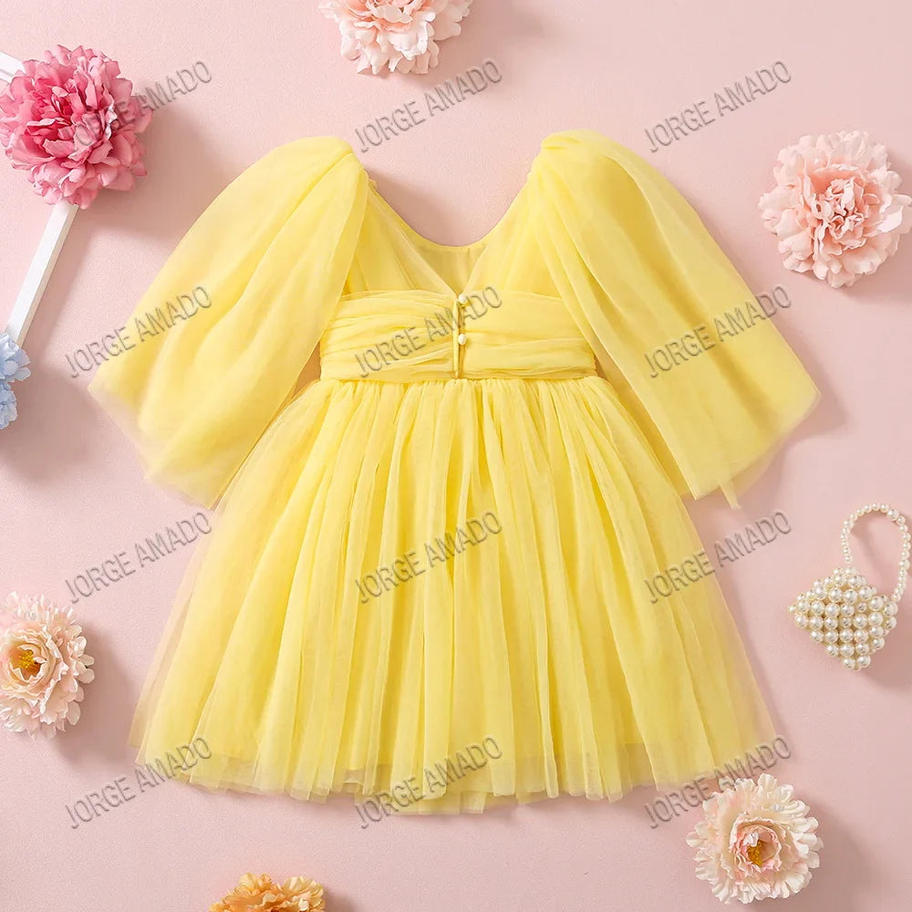 Baby Girls Birthday Dress Flower Girl Wedding Baptism Sleeveless Satin Party Princess Dress Formal Clothes E70032 Sarah Houston