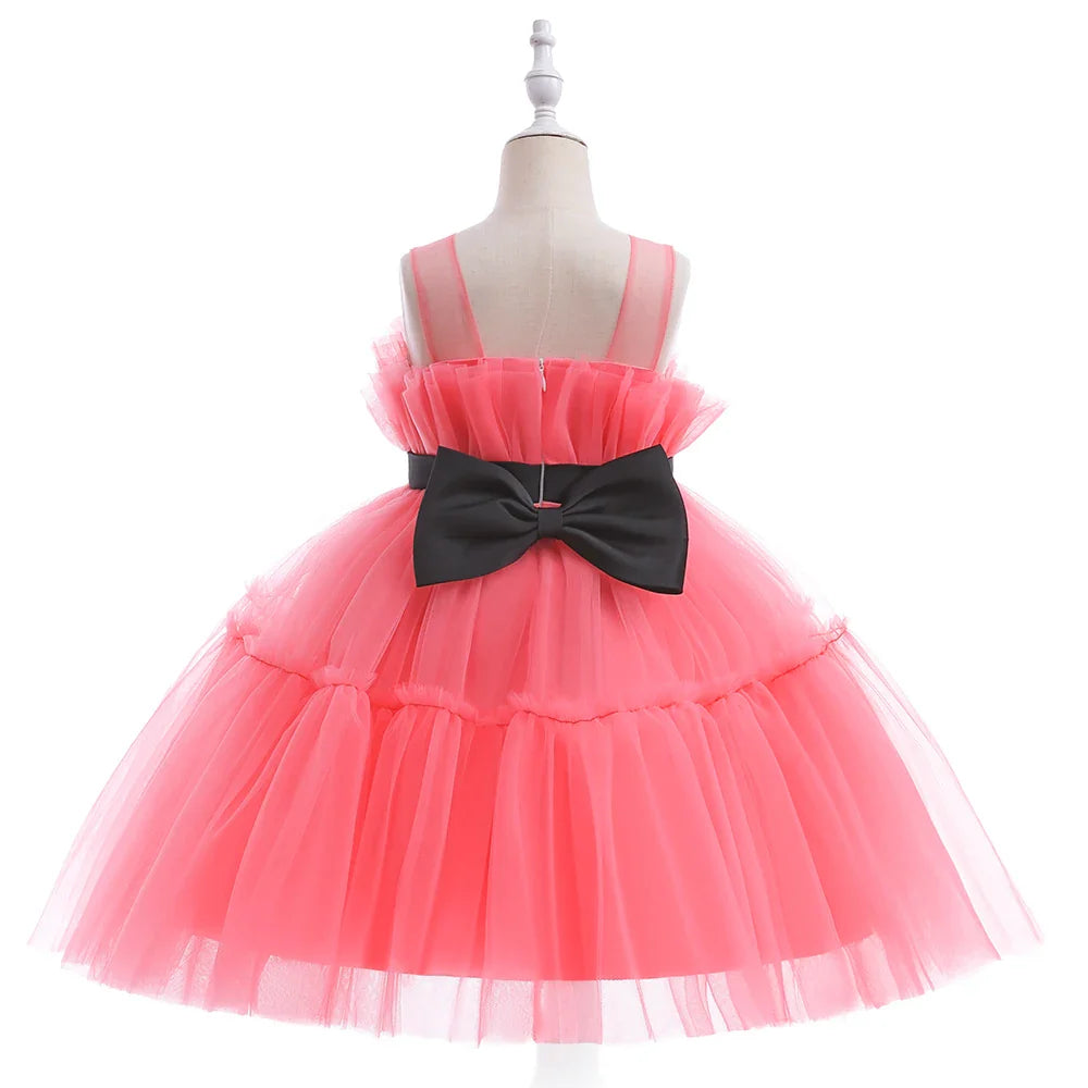 Baby Girls Ruffles Party Dress Elegant 3 8 Year Fluffy Evening Princess Birthday Kids Dresses For Girl Wedding Children Costume Sarah Houston