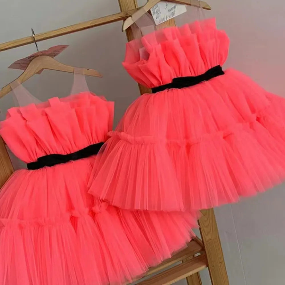 Baby Girls Ruffles Party Dress Elegant 3 8 Year Fluffy Evening Princess Birthday Kids Dresses For Girl Wedding Children Costume Sarah Houston