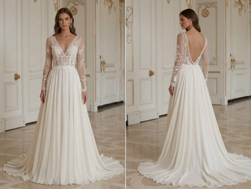 Robe de Mariée Plage pour Mariage sur Île