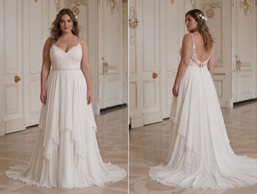Beach Wedding Dress For Plus Size Bride Lightweight Destination Style