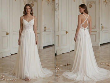 Beach Wedding Dress For Slim Bride Beach Style