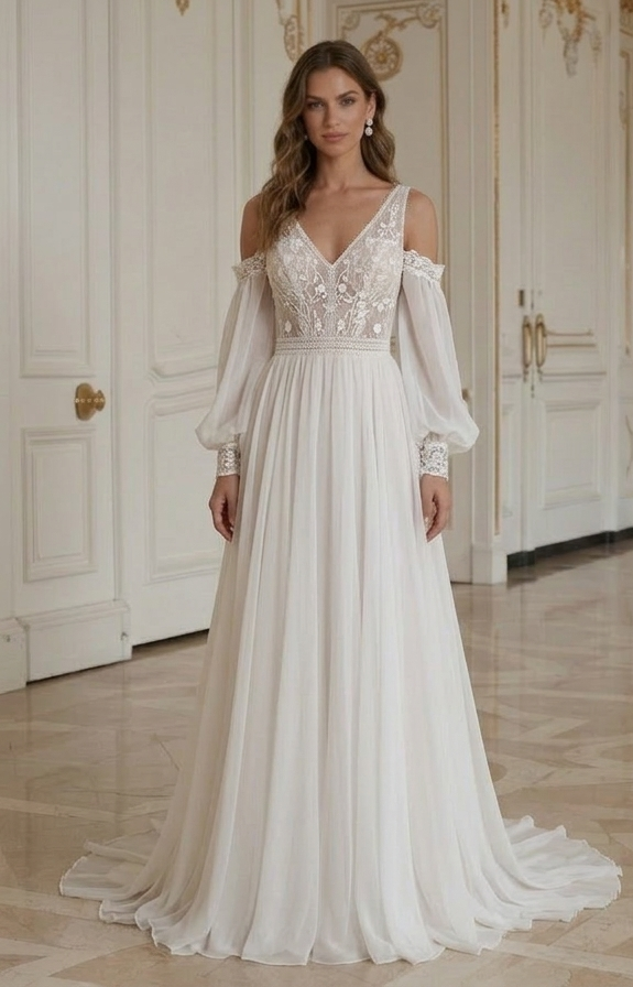 Rochie de mireasă pentru plajă ușoară pentru nuntă de vară