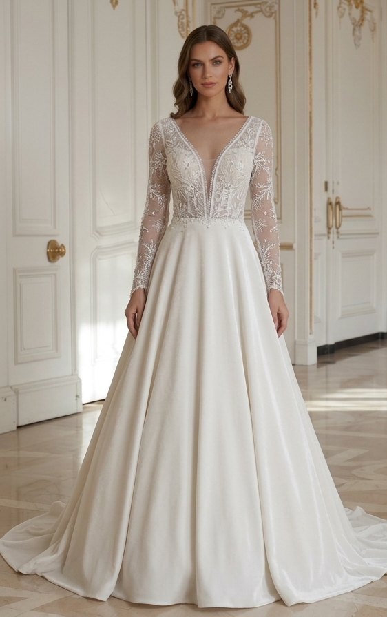 Rochie de mireasă de plajă pentru nuntă de destinație iarna
