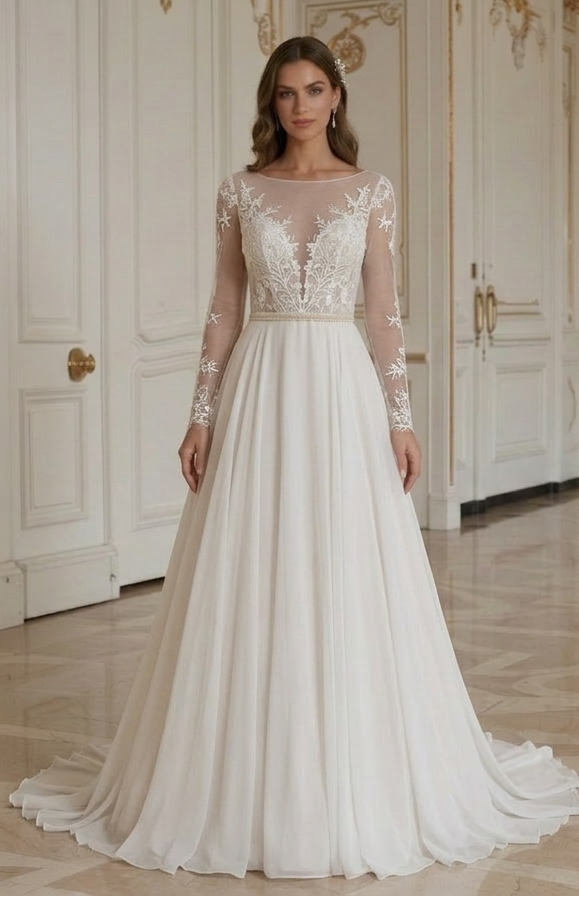 Rochie de mireasă de plajă atemporală pentru mireasă pe plajă