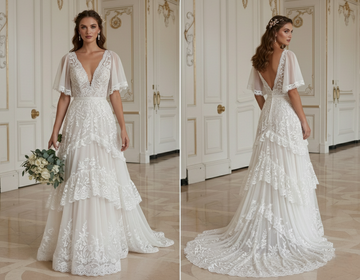 Beach Wedding Dress With Boho Vintage Style