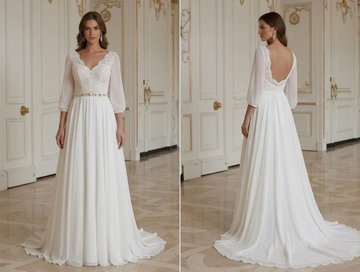 Beach Wedding Dress With Empire Waist Bridal