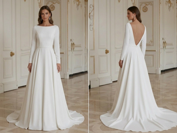 Beach Wedding Dress With Modern Minimal Style