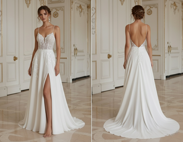 Beach Wedding Dress With Open Back Sexy Bridal