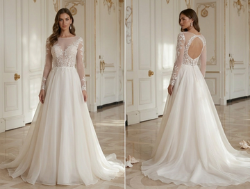 Robe de Mariée Plage Avec Tissu Organza