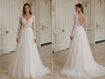 Beach Wedding Dress With Romantic Beach Lace