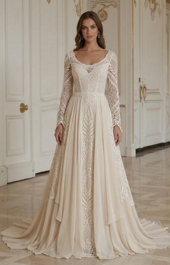 Rochie de mireasă boemă pentru plajă Dantelă boho
