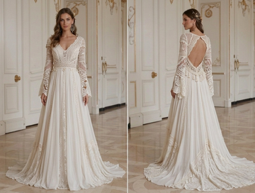 Robe de Mariée Bohème d’Inspiration Vintage