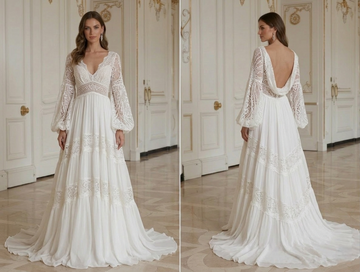 Boho Wedding Dress With Empire Waist Boho Style
