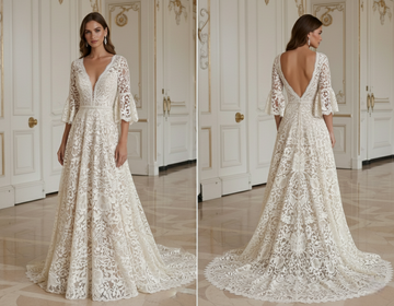 Boho Wedding Dress With Timeless Ivory Look