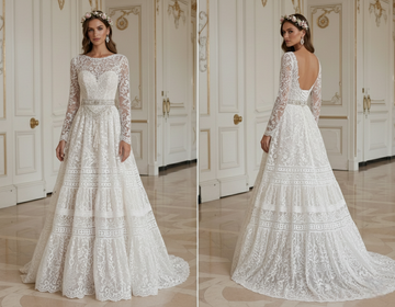 Boho Hochzeitskleid mit traditionellem Boho-Stil