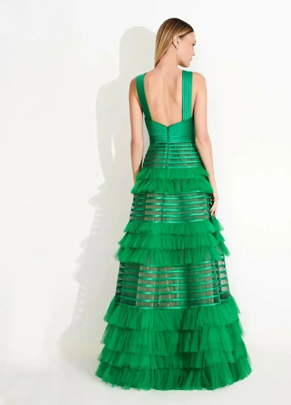 Vestidos de baile verde deco