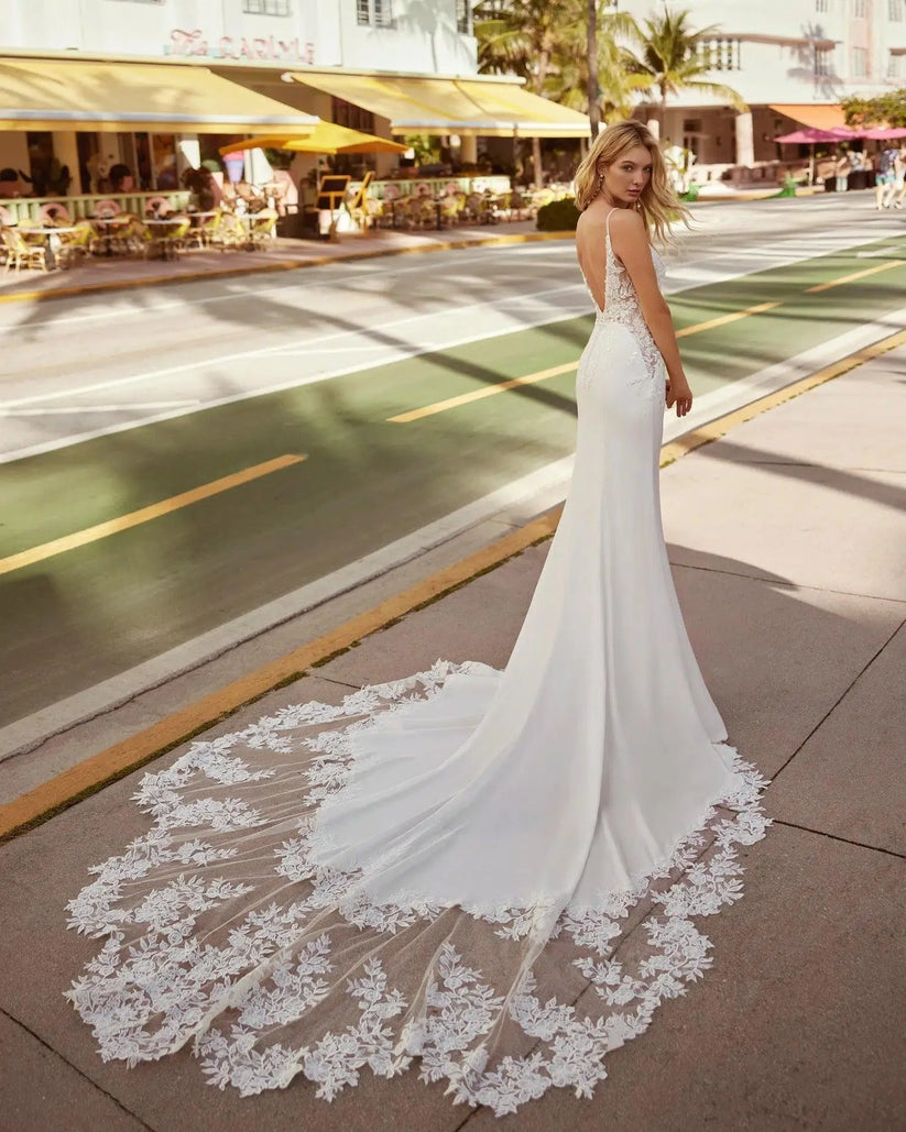Short Organza Satin Mermaid Princess Court Train Dress Vestido De Novia Bridal Gown Bow Simple main image 0