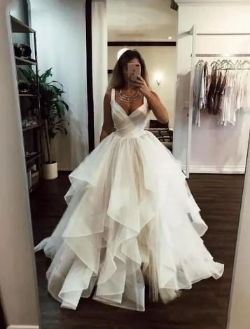 A-line Princess Wedding Abites Sleeveless Sweetheart Abito da sposa Boho Bride con abiti da sposa a strati