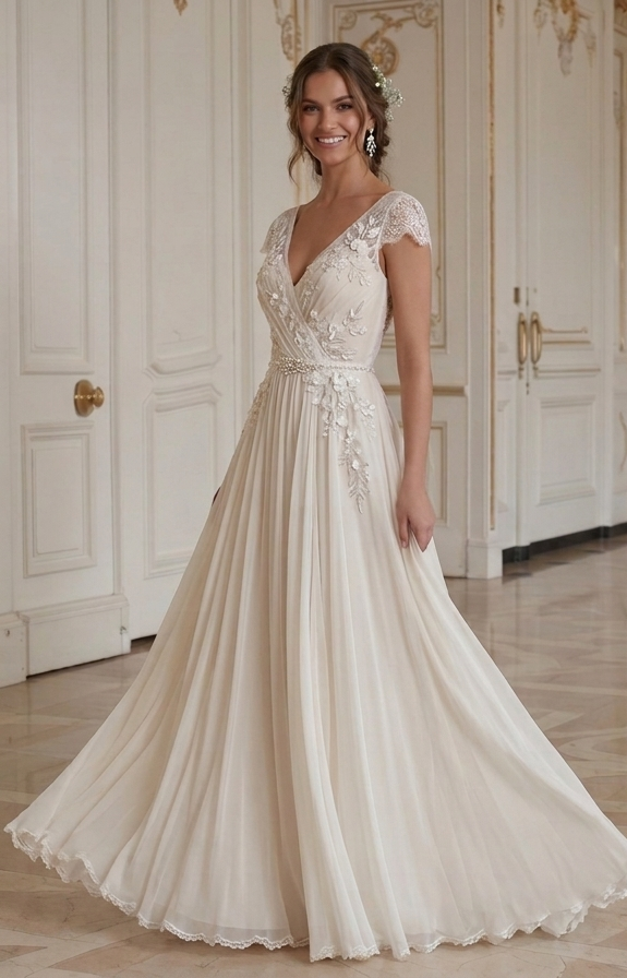 Chiffon Bruidsjurk Bestemming Bruiloft Bruidsstijl