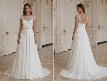 Chiffon Wedding Dress Under 500 Bridal