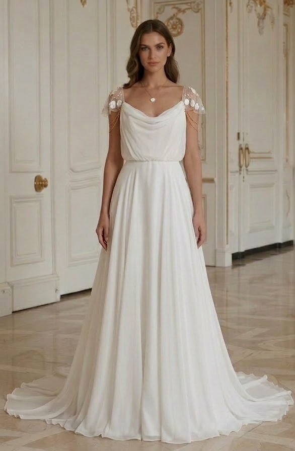 Rochie de mireasă pentru plajă inspirată de designeri Stil de lux