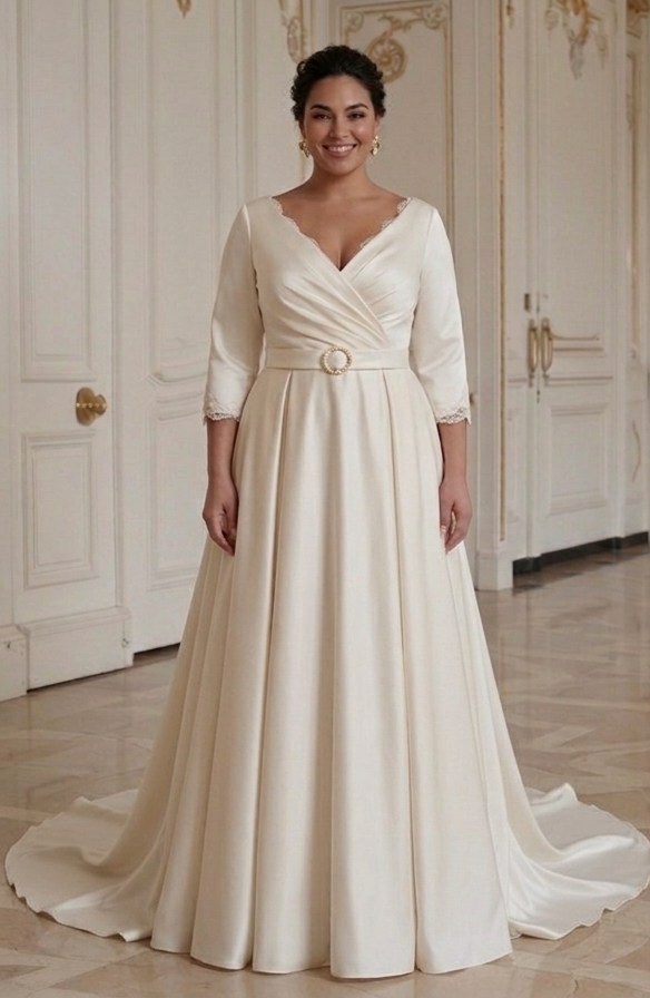 Elegant Bridal Gown For Curvy Women Timeless Wedding Style