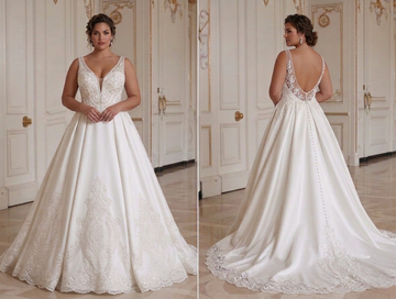 Elegant Bridal Gown For Plus Size Bride Premium Wedding Style