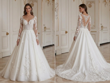 Elegant Long Sleeve Wedding Dress Premium Bridal Style
